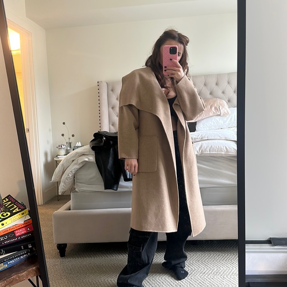 Zara beautiful HANDMADE 45% WOOL coat